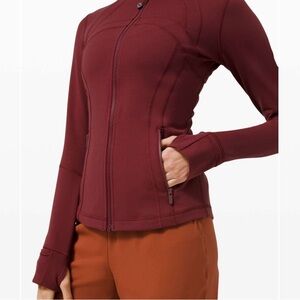 Women's lululemon Defibe Maroon Full-Zip Active Jacket